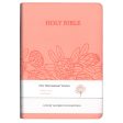 NIV Salmon Pink Protea Imitation Leather Compact Holy Bible Red Letter Online now