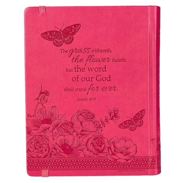 KJV Pink Faux Leather Hardcover My Creative Bible Supply