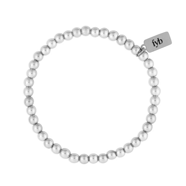 SILVER STAPLE BRACELET Online now