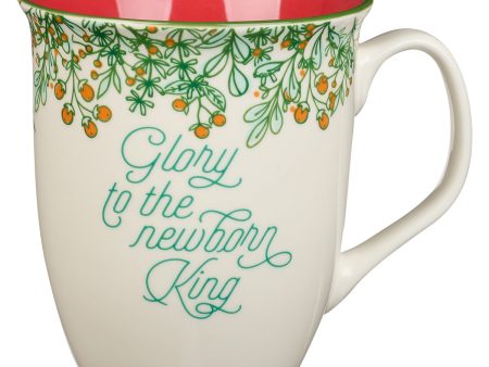 Glory To The Newborn King Red Interior Ceramic Mug Hot on Sale