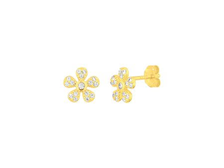 FLOWER STUDS GOLD Supply