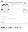 Monogrammed 3 4 Raglan Sleeve Tee, Monogrammed baseball Shirt Hot on Sale