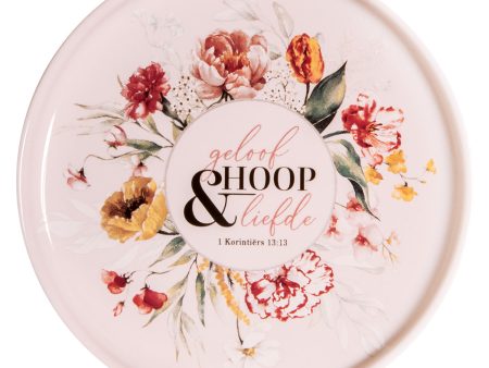 Geloof, Hoop En Liefde Afrikaans Ceramic Trinket Tray - 1 Korintiërs 13:13 Online now