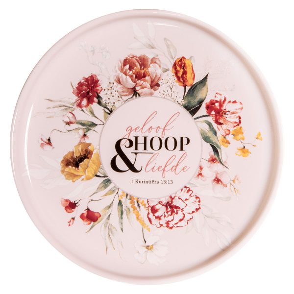 Geloof, Hoop En Liefde Afrikaans Ceramic Trinket Tray - 1 Korintiërs 13:13 Online now