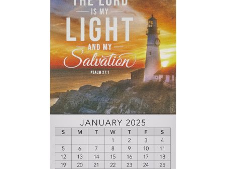 2025 Mini Magnetic Calendar - The Lord Is My Light and My Salvation Supply