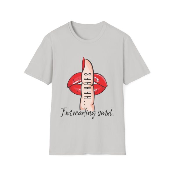 Shhhhh...I m Reading Smut T-Shirt (Red) For Discount