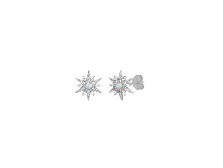 OPAL STARBURST STUDS SILVER Online