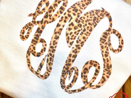 Monogram Animal Print Shirt, Leopard Print monogram shirt Online