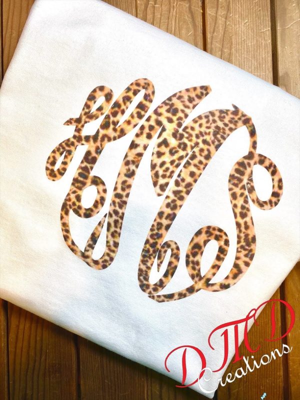 Monogram Animal Print Shirt, Leopard Print monogram shirt Online