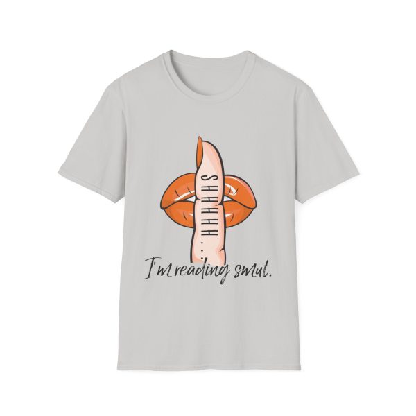 Shhhhh...I m Reading Smut T-Shirt (Orange) For Sale