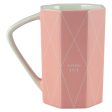 Faith Geometrical Pink Ceramic Mug - Hebrews 11:1 For Sale