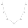 BROOKE BAGUETTE NECKLACE SILVER Online