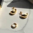 HARLEY DOME EARRINGS GOLD on Sale