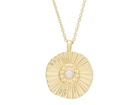 OPAL SUNBURST PENDANT GOLD Sale