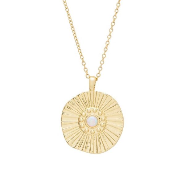 OPAL SUNBURST PENDANT GOLD Sale