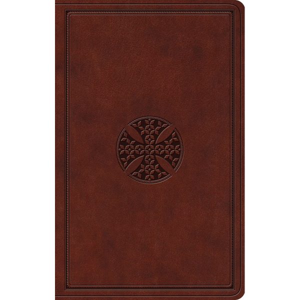 ESV Value Thinline Bible Brown Mosaic Cross Design (Imitation Leather) on Sale