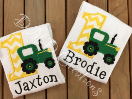 Tractor birthday shirt, John Deer Inspired birthday Cheap