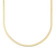 ISABELLA HERRINGBONE NECKLACE GOLD For Discount