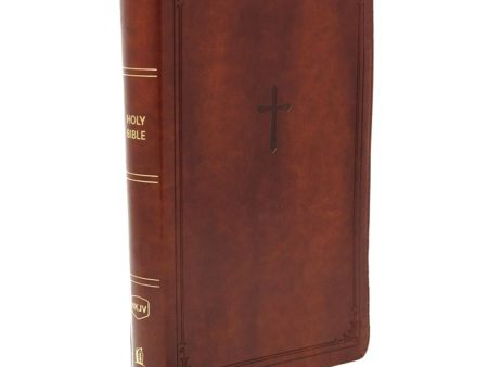 NKJV End Of Verse Personal Size Reference Bible Large Print Brown (Comfort Print)(Imitation Leather) Hot on Sale