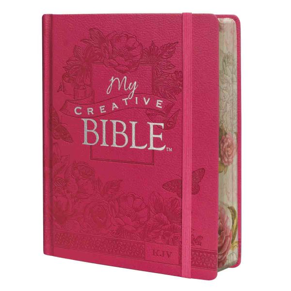 KJV Pink Faux Leather Hardcover My Creative Bible Supply