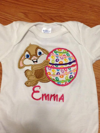 Bunny With Egg Shirt, Easter Bunny Shirt , Bunny With Colorful Egg shirt For Discount