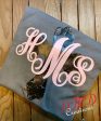 Distressed Cross with Monogram shirt , Initials with cross shirt For Discount