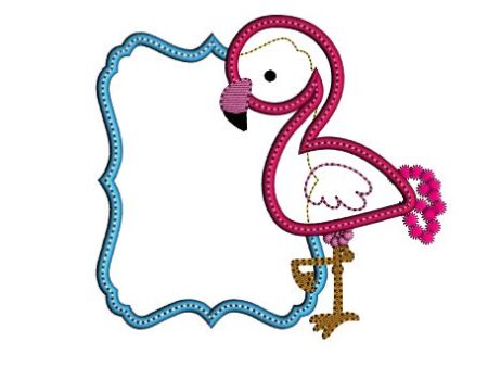 Flamingo Frame applique shirt, Flamingo applique shirt Cheap