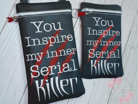 Inner Serial Killer ITH Bag 4 sizes available machine embroidery design DIGITAL DOWNLOAD For Sale