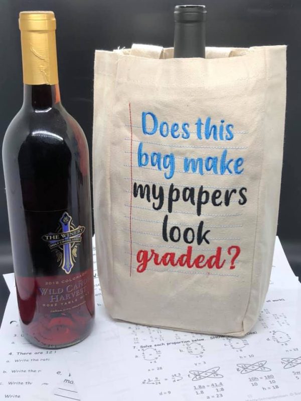 Does the bag make my papers look graded design (4 sizes included) machine embroidery design DIGITAL DOWNLOAD Fashion