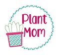 Plant mom machine embroidery design (5 sizes included) DIGITAL DOWNLOAD For Discount