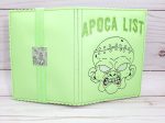 Apoca list Notebook cover (2 sizes available) machine embroidery design DIGITAL DOWNLOAD Online now