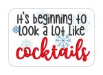 It s beginning to look a lot like cocktails ITH Mug Rug (4 sizes included) machine embroidery design DIGITAL DOWNLOAD Hot on Sale