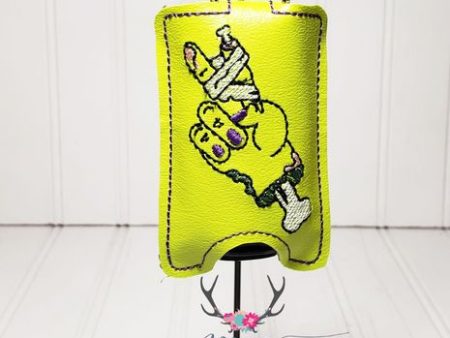 Zombie Hand ITH Hand Sanitizer Holder (fits 1 oz, 5x7 & 4x4 Hoop sizes) machine embroidery design DIGITAL DOWNLOAD Hot on Sale