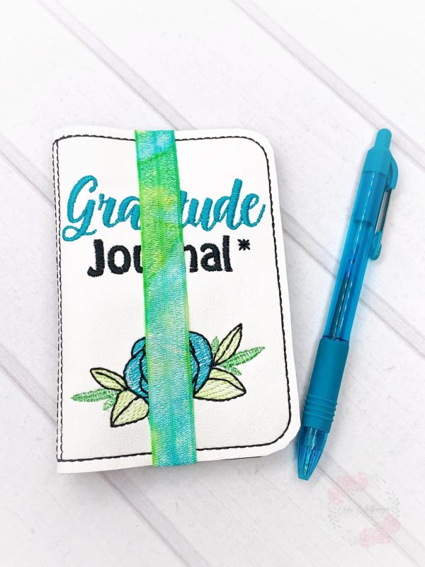 Gratitude List notebook cover (2 sizes available) machine embroidery design DIGITAL DOWNLOAD Hot on Sale