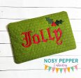 Jolly quilted ITH Mug Rug (4 sizes included) machine embroidery design DIGITAL DOWNLOAD Online