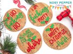 Mature Christmas Coaster set of 4 designs (4x4 hoop) machine embroidery design DIGITAL DOWNLOAD Cheap