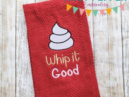 Whip it good (Thanksgiving version) machine embroidery design (5 sizes included) DIGITAL DOWNLOAD Online Hot Sale