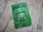 Apoca list Notebook cover (2 sizes available) machine embroidery design DIGITAL DOWNLOAD Online now