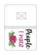 People I hate floral notebook cover (2 sizes available) machine embroidery design DIGITAL DOWNLOAD Hot on Sale