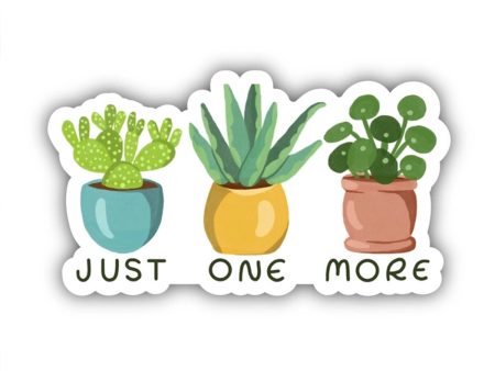 Just One More Plant Vinyl Sticker Online Sale